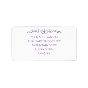 Elegant Vintage Script Return Address Sticker
