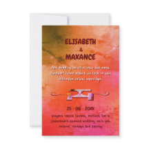 Elegant Vintage Skateboard Wedding terracotta 