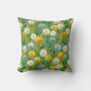 Elegant Vintage Stylish Romantic Floral Chic Throw Pillow