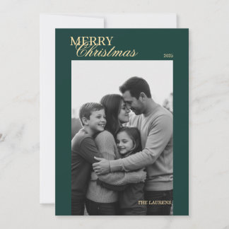 Elegant vintage Tartan Plaid Holiday Card