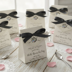 Elegant Vintage Tea Party   Bridal Shower Favor Box