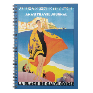 Elegant Vintage Travel Poster Journal 