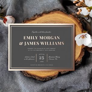 Elegant Vintage Typography Frame Wedding REAL