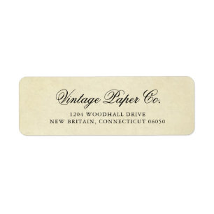 Élégant Vintage Victorian Business Return Adresse