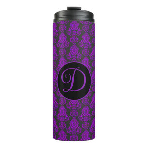 Elegant, Vintage, Victorian Damask Personalized Thermal Tumbler