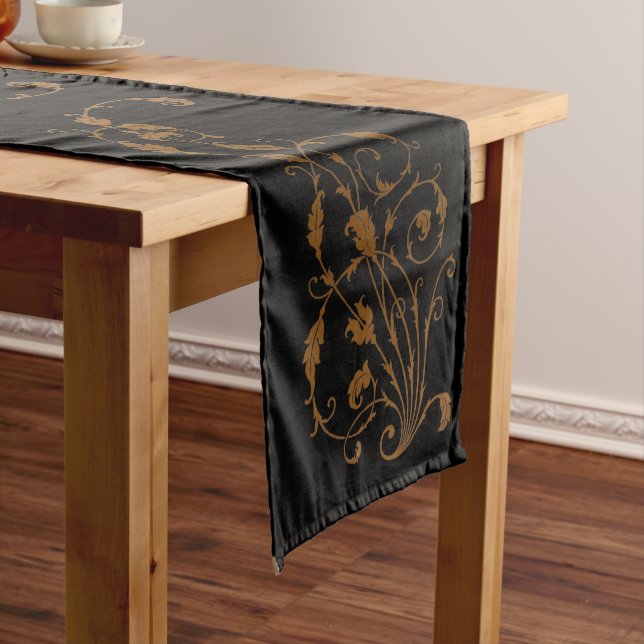 Elegant, Vintage, Victorian Steampunk Medium Table Runner (In Situ)