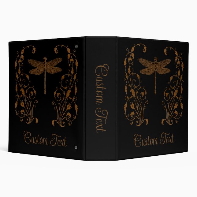 Elegant, Vintage, Victorian Steampunk Personalized Binder (Background)