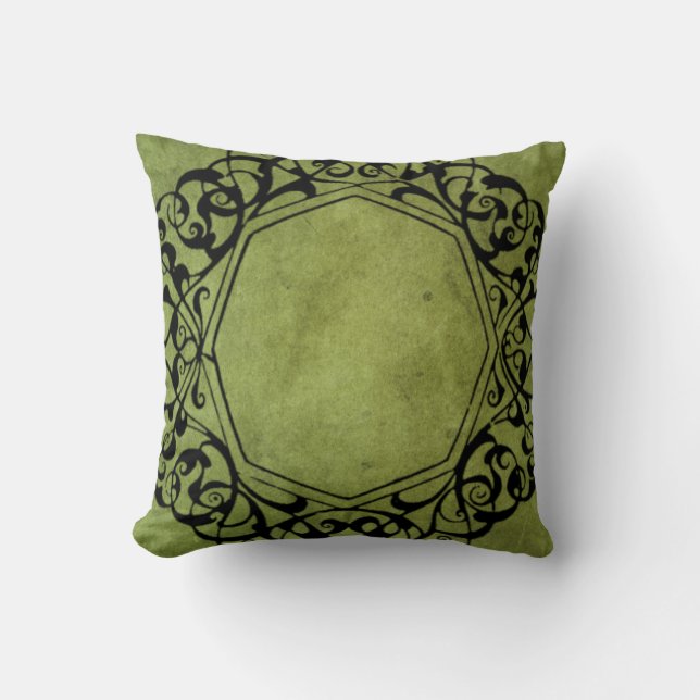 Elegant Vintage Victorian Style Design Throw Pillow (Front)