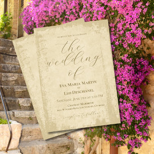 Elegant Vintage Wedding Invitation