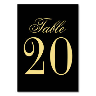 Elegant Vintage Wedding Table Number