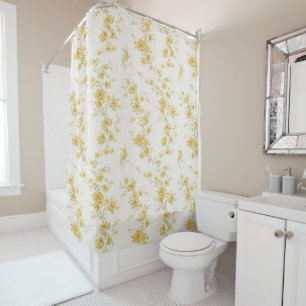Elegant Vintage Yellow Roses Floral Pattern 