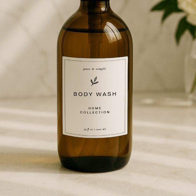 Elegant Vinyl Waterproof Bathroom Labels, Set of 4 (Creator Uploaded)