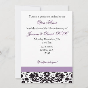 Elégant violet Corporate Party Invitation