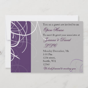 élégant violet Corporate party Invitation