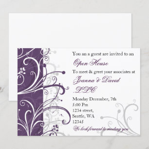 élégant violet Corporate party Invitation