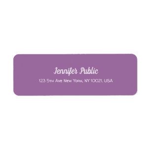 Élégant violet moderne Script Professional Plain