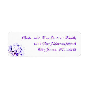 Elegant Violets Return Address