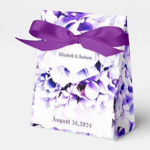 Elegant Violets Wedding Favor Box