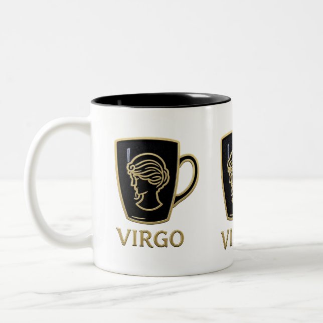 Elegant Virgo Zodiac Mug (Left)