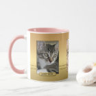 Élégant Votre Cute Chat Photos Gold Mug