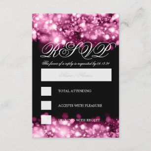 Élégant voyant rose RSVP
