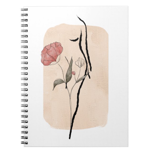 Elegant Wall Art Design Spiral Photo Notebook (Front)
