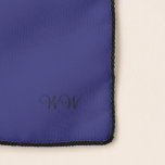 Elegant Wardrobe Midnight Blue Monogrammed Scarf<br><div class="desc">Elegant Wardrobe Midnight Blue with Optional Initial Monogram Chiffon Scarf.  Design by Claudine Boerner.</div>