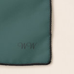 Elegant Wardrobe Tiber Monogrammed Scarf<br><div class="desc">Elegant Wardrobe Tiber (Dark Cyan) Monogrammed Scarf.  Design by Claudine Boerner.</div>
