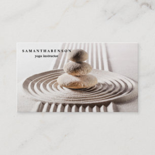Elegant Water Color Logo Zen Yoga Healing Health  Business Card