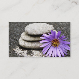 Elegant Water Colour Logo Zen Yoga Healing Health Business Card