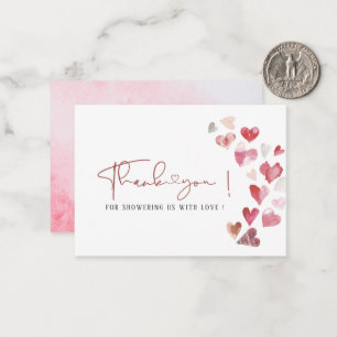 Elegant Watercolor a little sweetheart is on the w Card