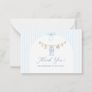 Elegant Watercolor a sweet baby boy  Baby shower Card