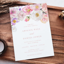 Elegant Watercolor Bloom Wedding