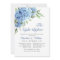 Elegant Watercolor Blue Hydrangea Rehearsal Dinner