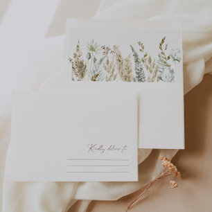 Elegant Watercolor Botanical A7 5x7 Envelope