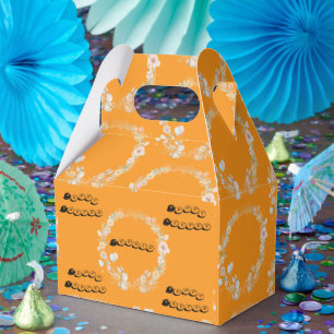 Elegant Watercolor Bunny & Florals Custom Easter Favor Box