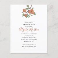 Elegant watercolor citrus stem/oranges design