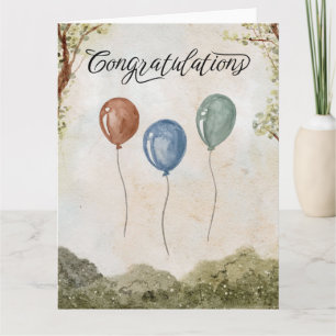  Elegant Watercolor Congratulations Wedding Card