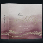 Elegant Watercolor Cranberry Wedding Photo Album Binder<br><div class="desc">Awash Elegant Watercolor in Cranberry with faux Gold Foil Script and details Wedding Photo Album With trendy Hand Lettered Script font! ~ Check my shop to see the entire wedding collection with this design!</div>