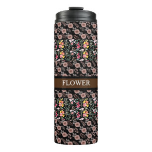 Elegant Watercolor Customize Flower Thermal Tumbler