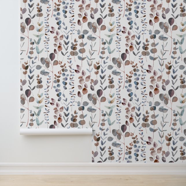 Elegant Watercolor Eucalyptus Leaves  Wallpaper (Application)