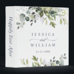 Elegant Watercolor Eucalyptus Wedding Custom Binder<br><div class="desc">Elegant Watercolor Eucalyptus Wedding Custom 3 ring binder. 
Customizable floral binder featuring watercolor hydrangeas,  peonies,  anemones and foliage. This floral binder will be perfect for personal use and an event like weddings,  bridal showers and baby showers.</div>