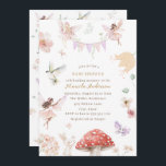 Elegant Watercolor Fairy  Wildflower Garden  Baby  Invitation<br><div class="desc">Elegant Watercolor Fairy  Wildflower Garden  Baby Shower</div>