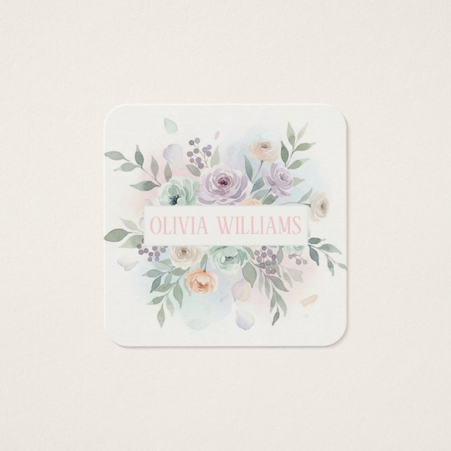 Elegant Watercolor Floral  (Devant)