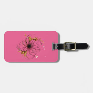 Elegant Watercolor Floral Art  Luggage Tag