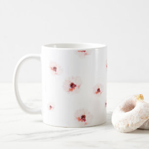 Elegant Watercolor Floral Coffee Mug