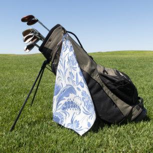 Elegant watercolor floral decorative eye-catching golf towel