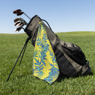 Elegant watercolor floral decorative eye-catching golf towel