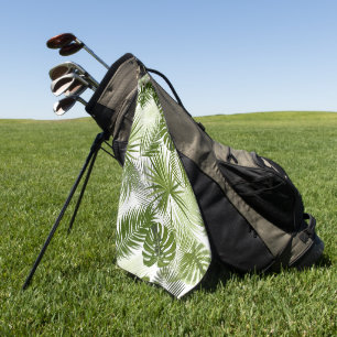 Elegant watercolor floral decorative eye-catching golf towel