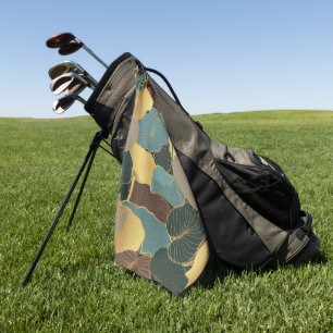 Elegant watercolor floral decorative eye-catching  golf towel